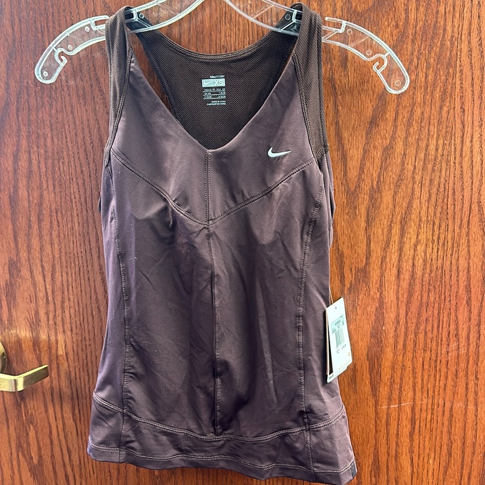 Nile sport bra tank top Xs maroon nwt #z1